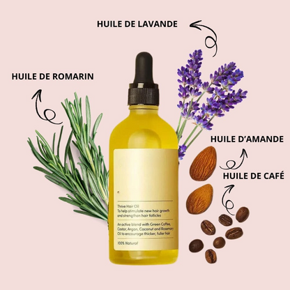 Huile cuir chevelu, 100% Naturelle
